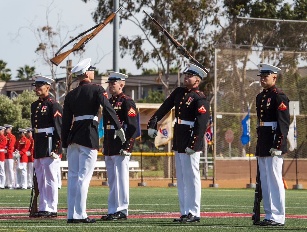 Poppin’ sticks: Battle Color Detachment performs at MCAS Miramar