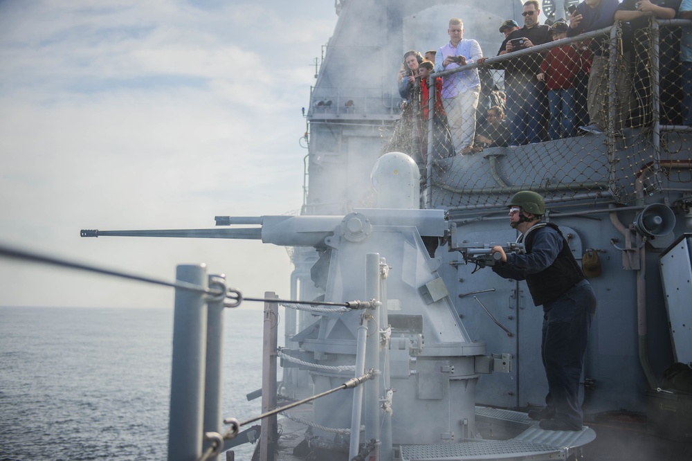 Sailor Shoots 25mm Gun