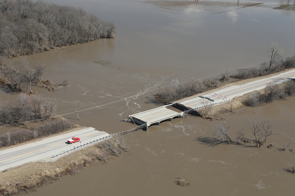 Bridge washed out