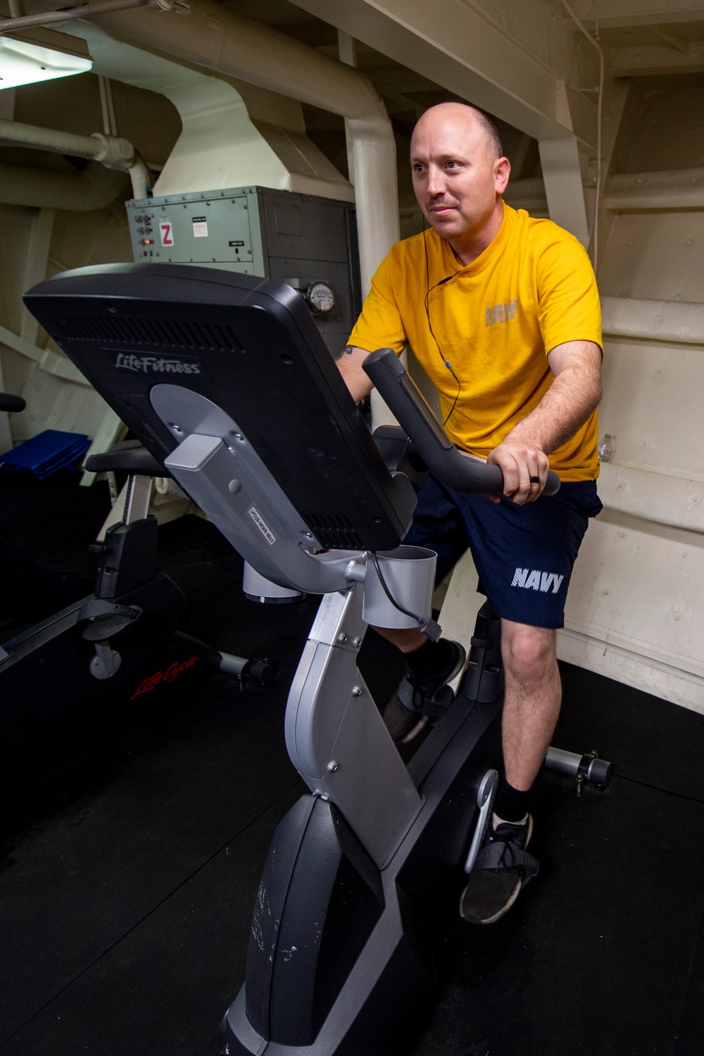 Physical Readiness Test Aboard USS John P. Murtha