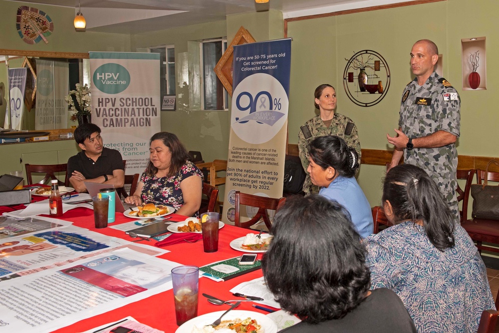 Pacific Partnership 2019 discusses WPS with local Marshallese leaders