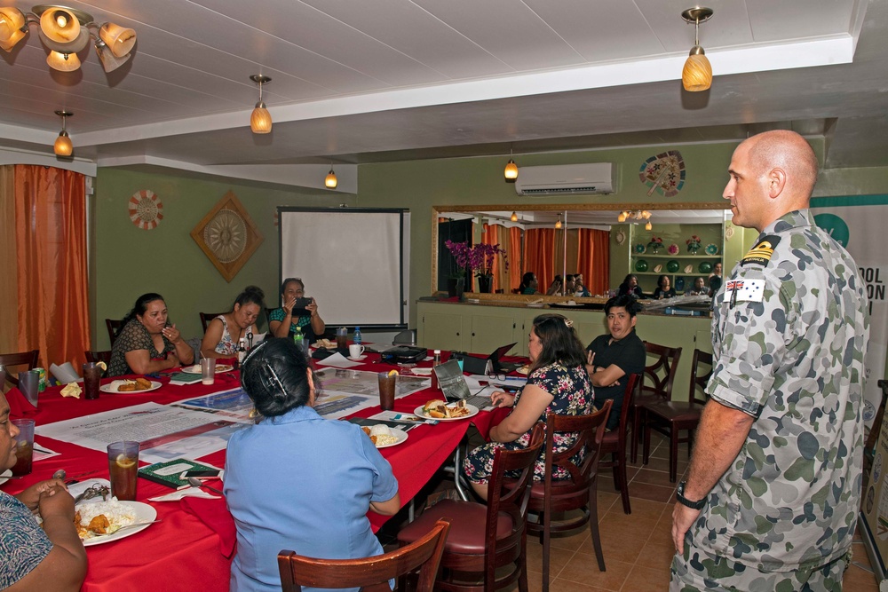 Pacific Partnership 2019 discusses WPS with local Marshallese leaders