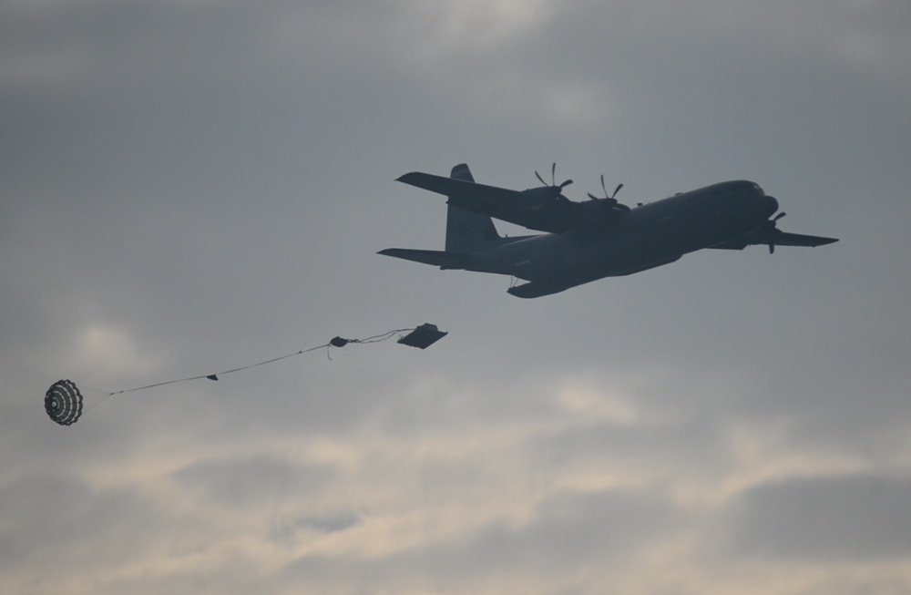 435th Contingency Response Group' heavy drop on SHAPE Airfield Chièvres Air Base