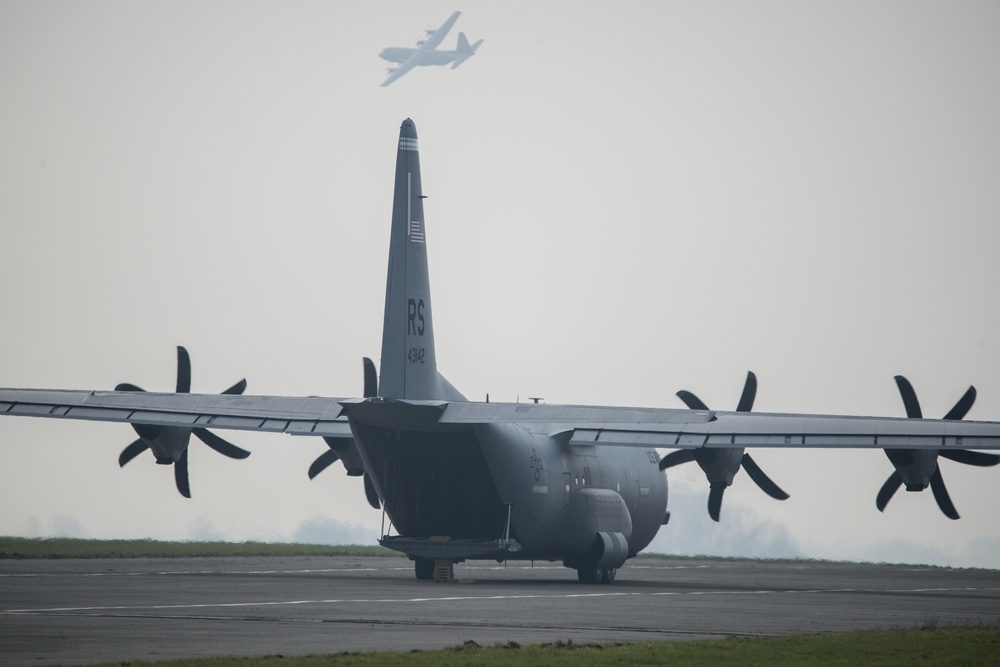 435th Contingency Response Group' heavy drop on SHAPE Airfield Chièvres Air Base