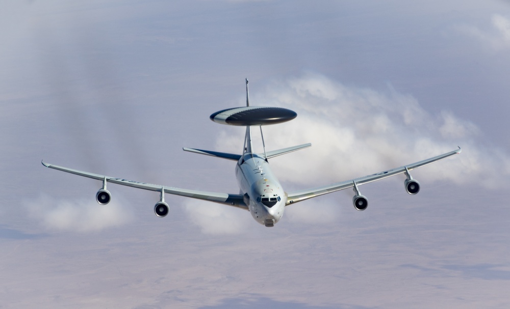 USAF F-16's and E-3 Sentry support OIR mission
