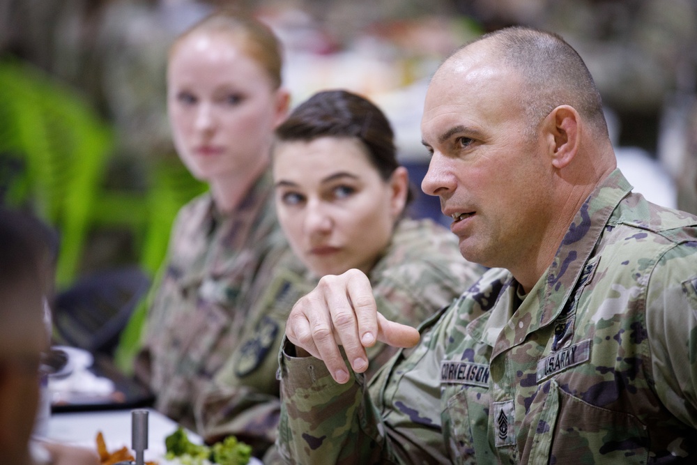 ARCENT CSM meets with National Guard Soldiers at JTC