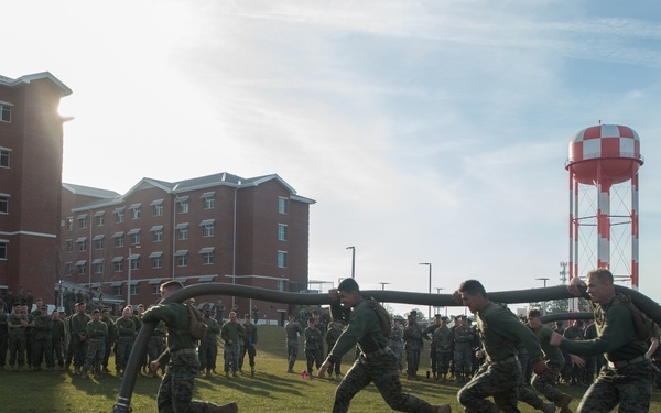 8th ESB Marines participate in Marine Corps Engineer School Saint Patrick's Day Field Meet