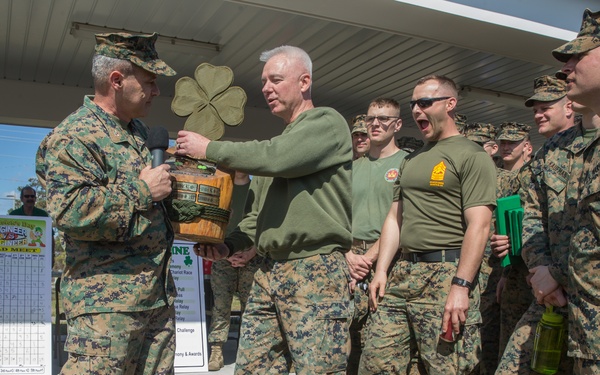 8th ESB Marines participate in Marine Corps Engineer School Saint Patrick's Day Field Meet