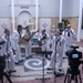 U.S. 7th Fleet Band perform inside of the Najeeb Saleeby Courtyard, Chancery U.S. Embassy in Manila, Philippines.