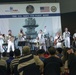 Members of the U.S. 7th Fleet Band perform at the SM Mall of Asia Music Hall in Manila, Philippines