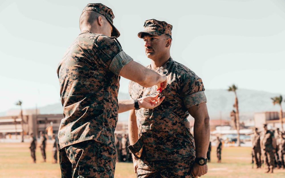 U.S. Marine Corps Staff Sgt. is Awarded the Bronze Star with Valor device