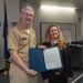 VADM Moore Presents Award, Commemorates Veteran EDO School Employee