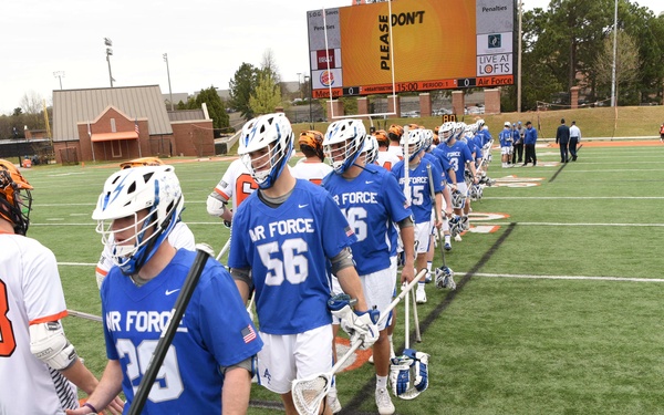 USAFA lacrosse team verses Mercer University