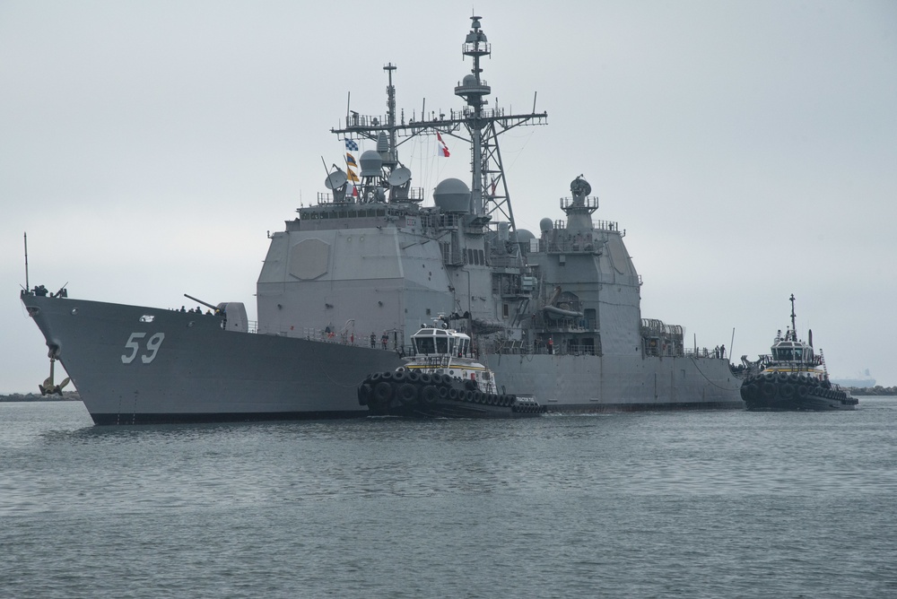 USS Princeton (CG 59) Pulls into Naval Weapons Station Seal Beach