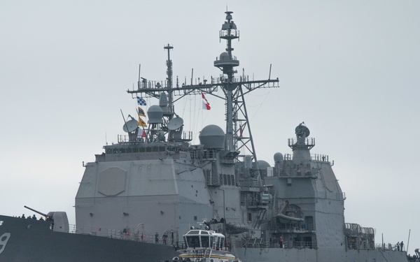 USS Princeton (CG 59) Pulls into Naval Weapons Station Seal Beach