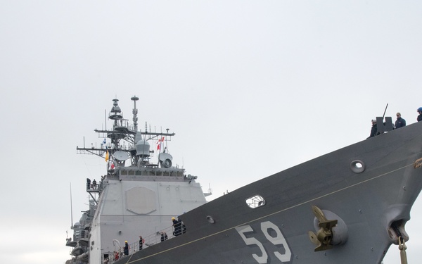 USS Princeton (CG 59) Pulls into Naval Weapons Station Seal Beach