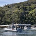 Seabees from UCT-2 and Sailors from CRS-3 and 11 Perform Pier Hydrographic Survey Training at Santa Rosa Island During Pacific Blitz 2019
