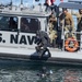 Seabees from UCT-2 and Sailors from CRS-3 and 11 Perform Pier Hydrographic Survey Training at Santa Rosa Island During Pacific Blitz 2019