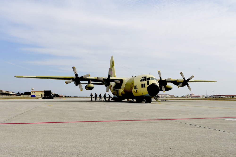 Moroccan C-130Hs visit Aviano Air Base in support of African Lion 19