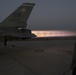 Propulsion techs perform F-16 engine ops check