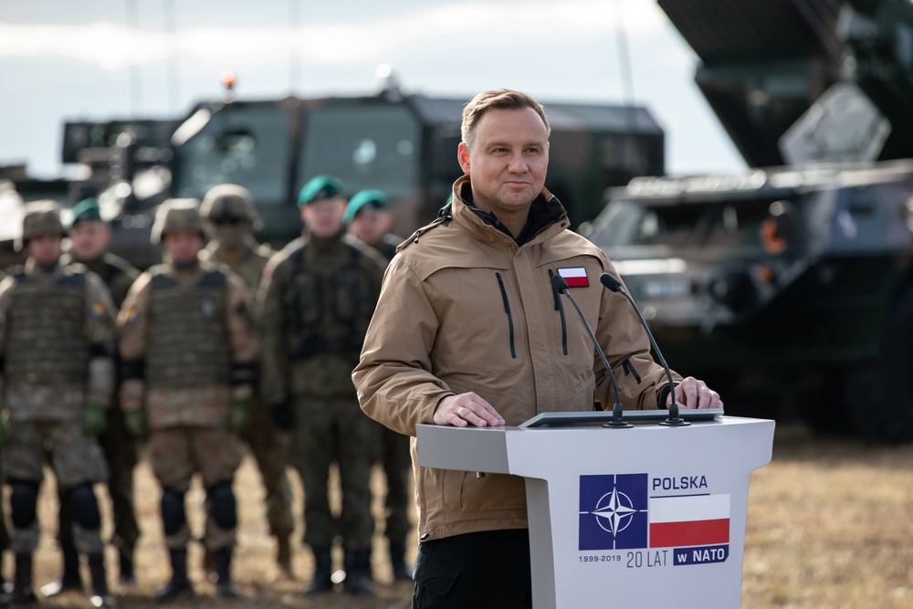 President Duda visits Battle Group Poland!