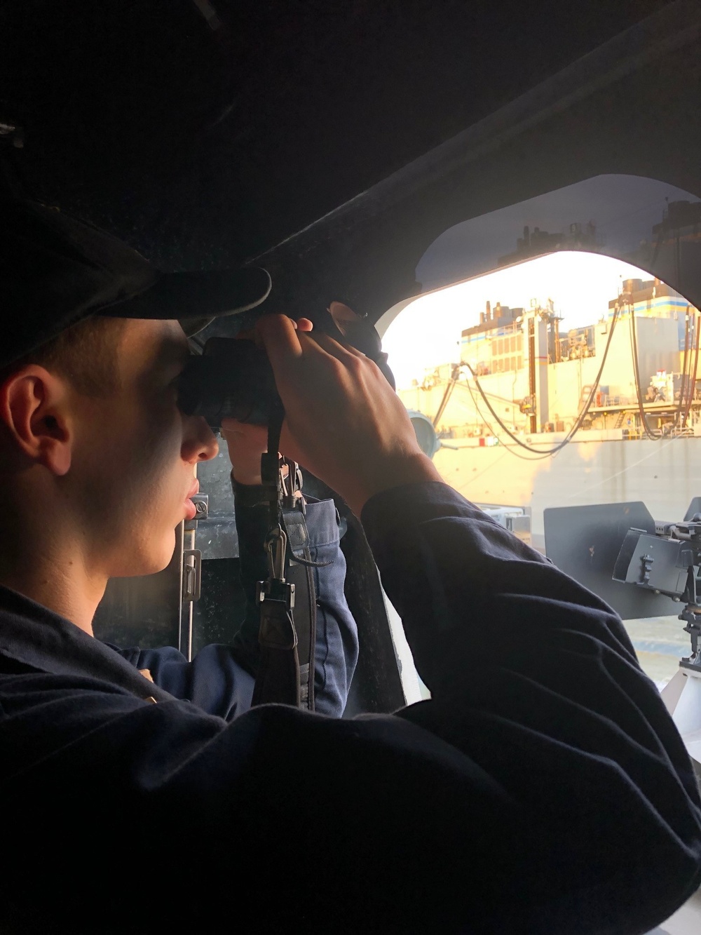 The Littoral Combat Ship USS Sioux City (LCS 11) conducts her first Underway Replenishment