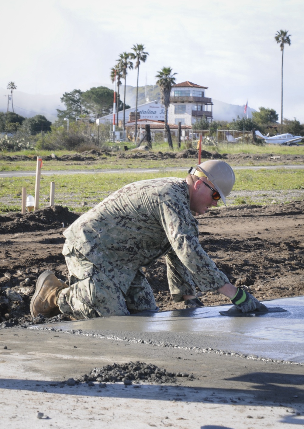 Seabees Work on Catalina Island