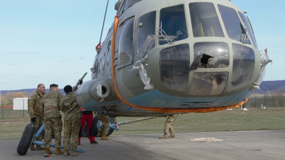 MI-8 Helicopter Training Aid at Storck Barracks, Illesheim, Germany