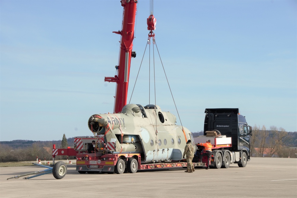 MI-8 Helicopter Training Aid at Storck Barracks, Illesheim, Germany