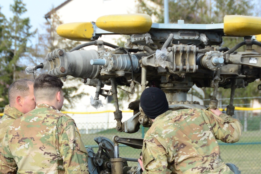 MI-8 Helicopter Training Aid at Storck Barracks, Illesheim, Germany