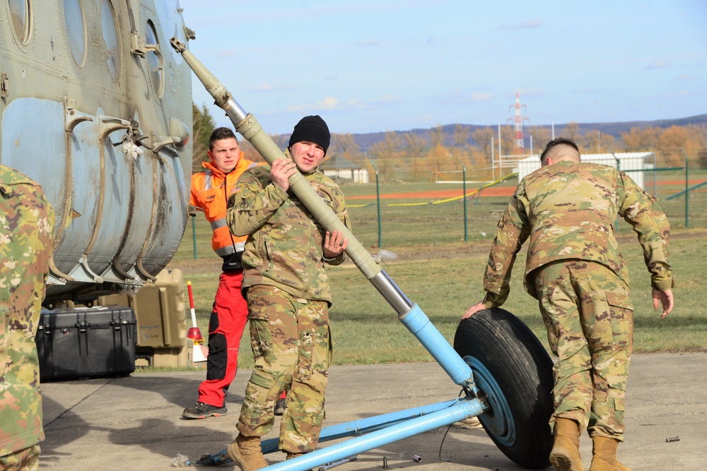 MI-8 Helicopter Training Aid at Storck Barracks, Illesheim, Germany