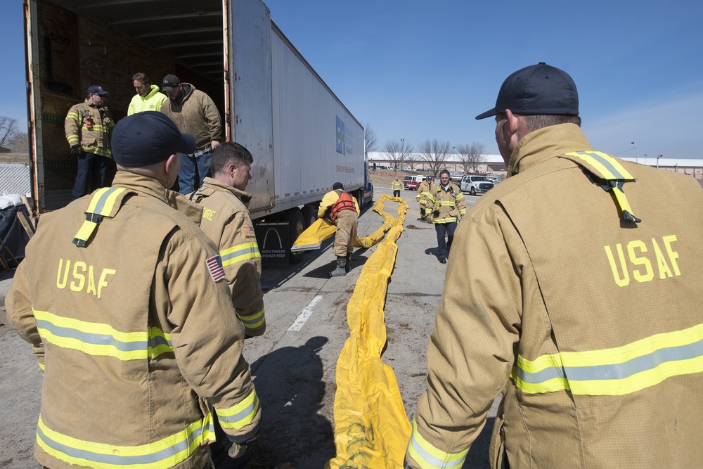 Team Offutt battles flood waters