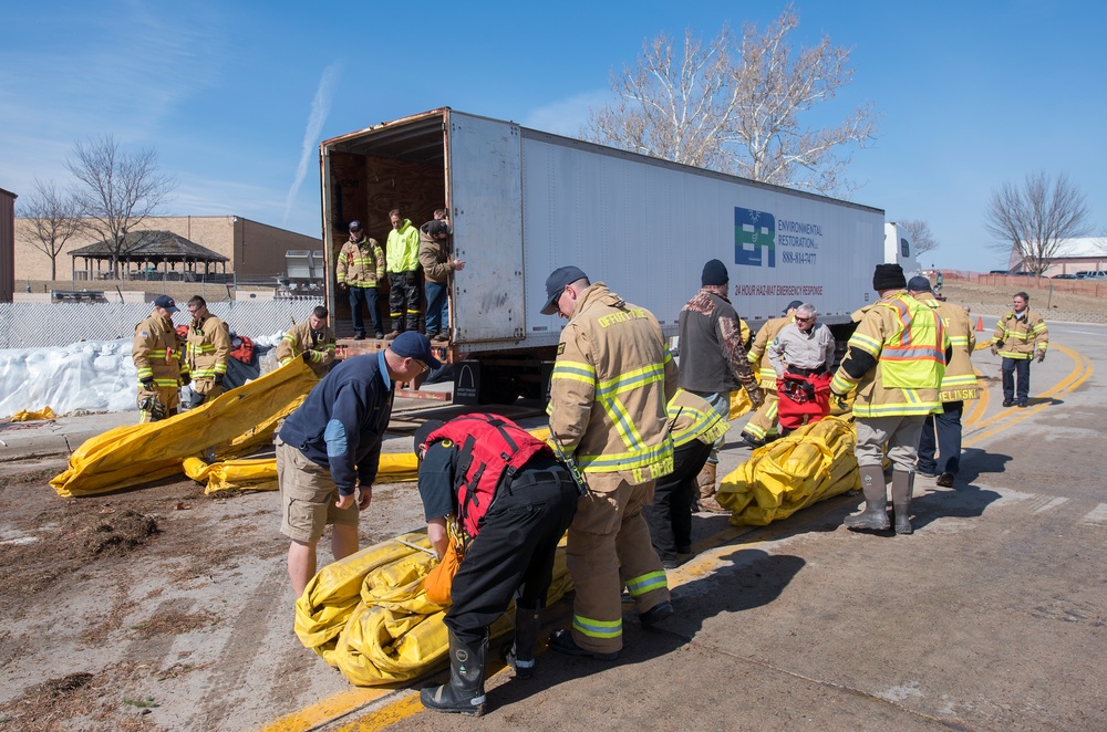 Team Offutt battles flood waters