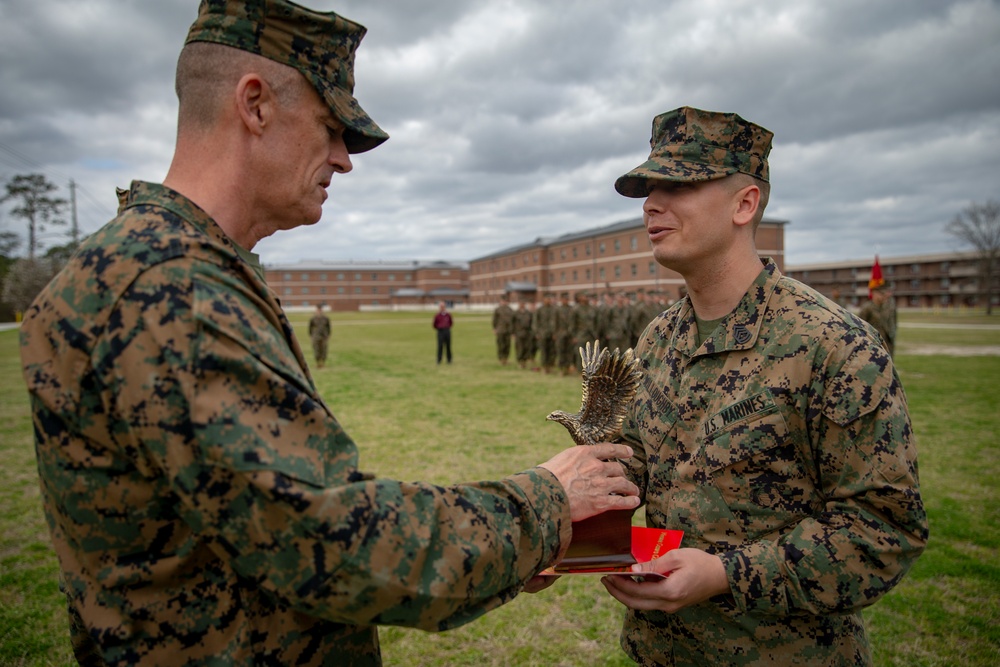 Marine Corps Combat Service Support Schools Instructor of the Year Ceremony
