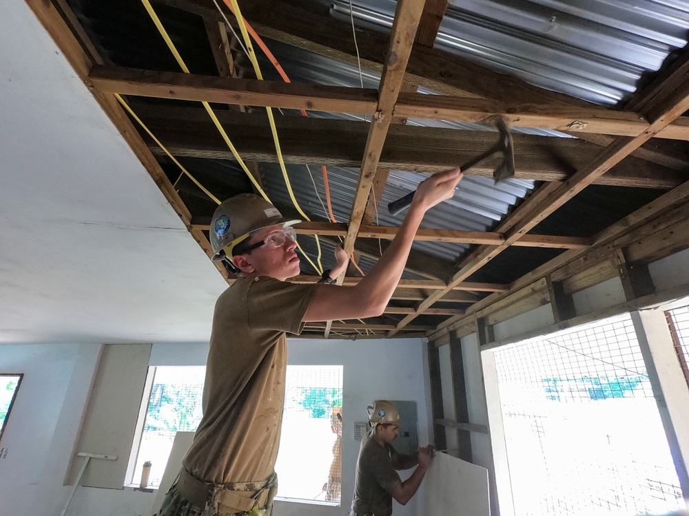 NMCB-3 Seabees Renovate Pohnpei School