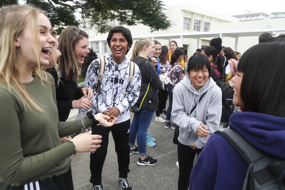 Camp Lester Middle School students attend cultural exchange with Chatan Junior High School students