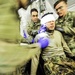 Paratroopers work on patient