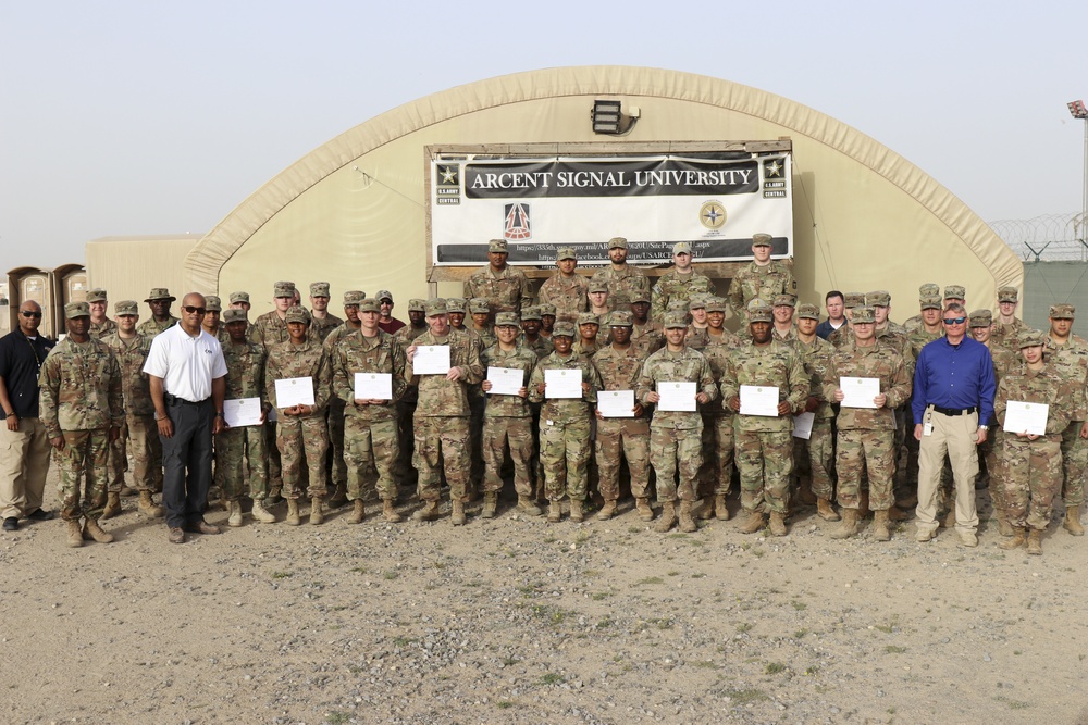 United States Army Central Signal University graduation ceremony