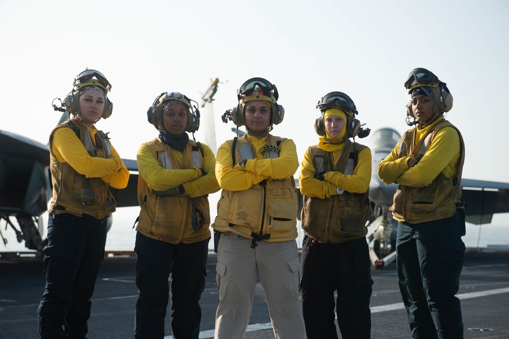 The aircraft carrier USS John C. Stennis (CVN 74) observes Women’s History Month