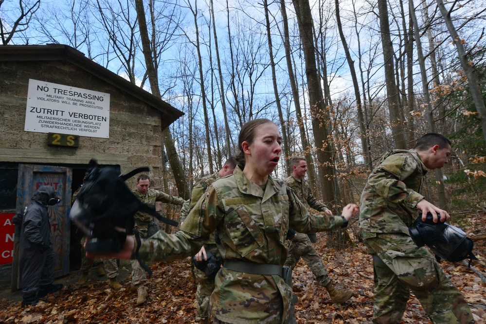 554th conduct CBRN training