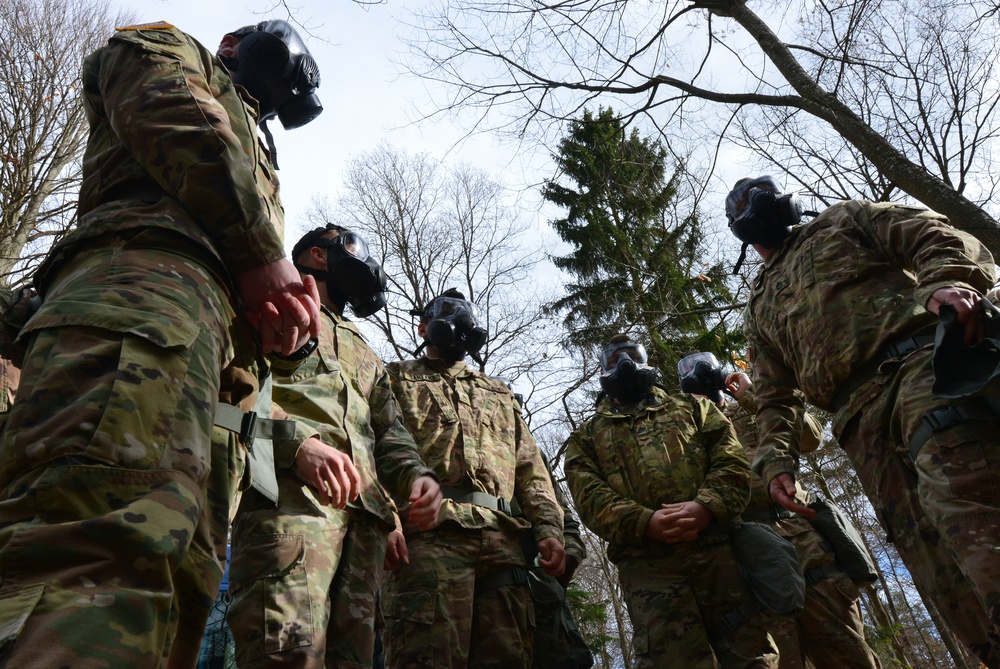 554th conduct CBRN training