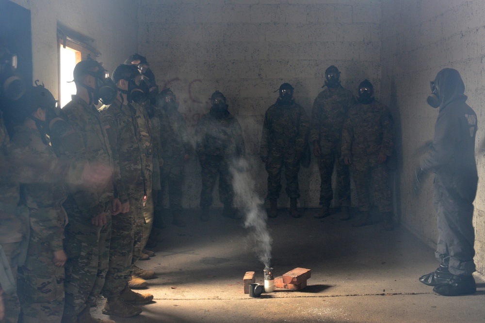 554th conduct CBRN training