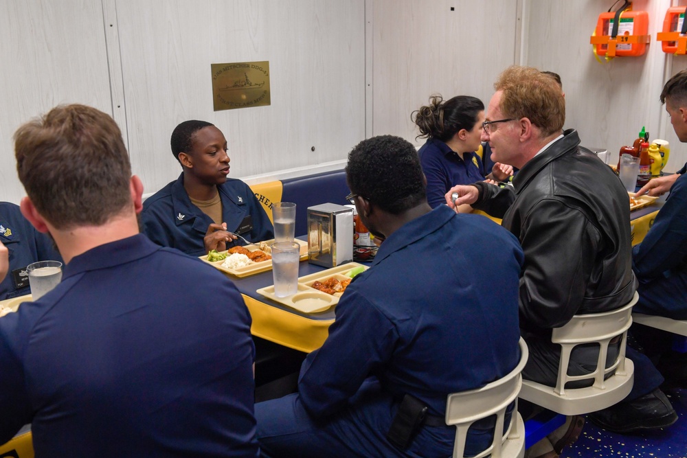 Under Secretary of the Navy Visits USS Mitscher (DDG 57)