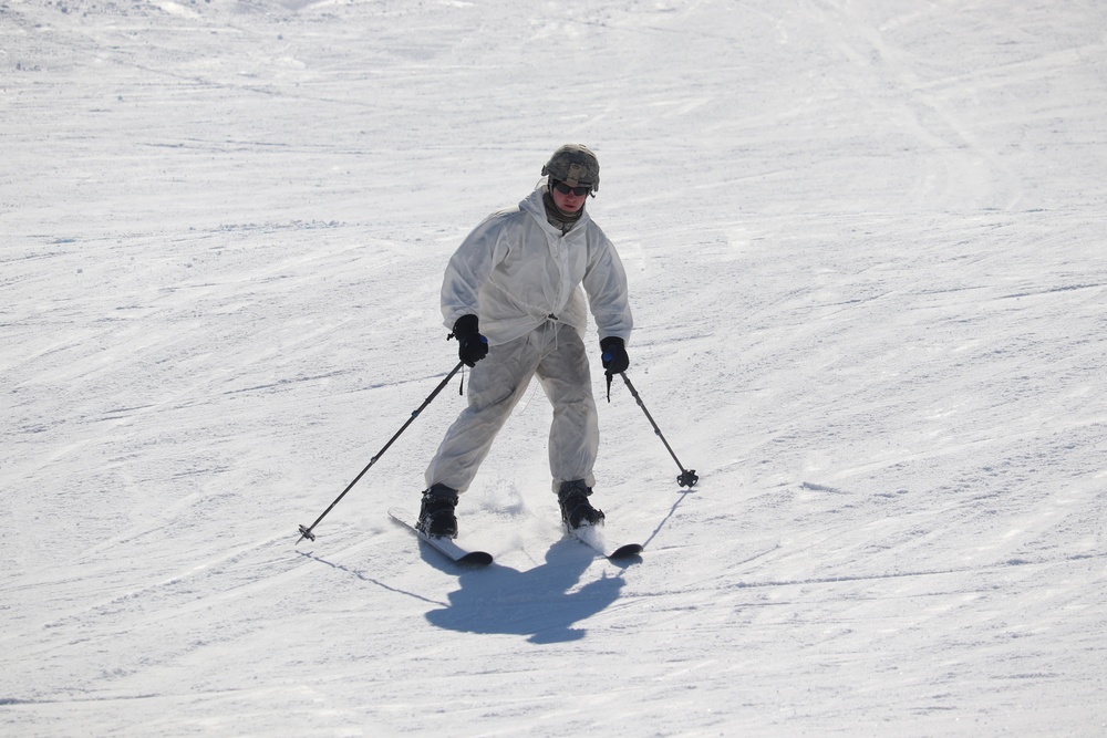 Cold-Weather Operations Course Class 19-06 students learn skiing at Fort McCoy