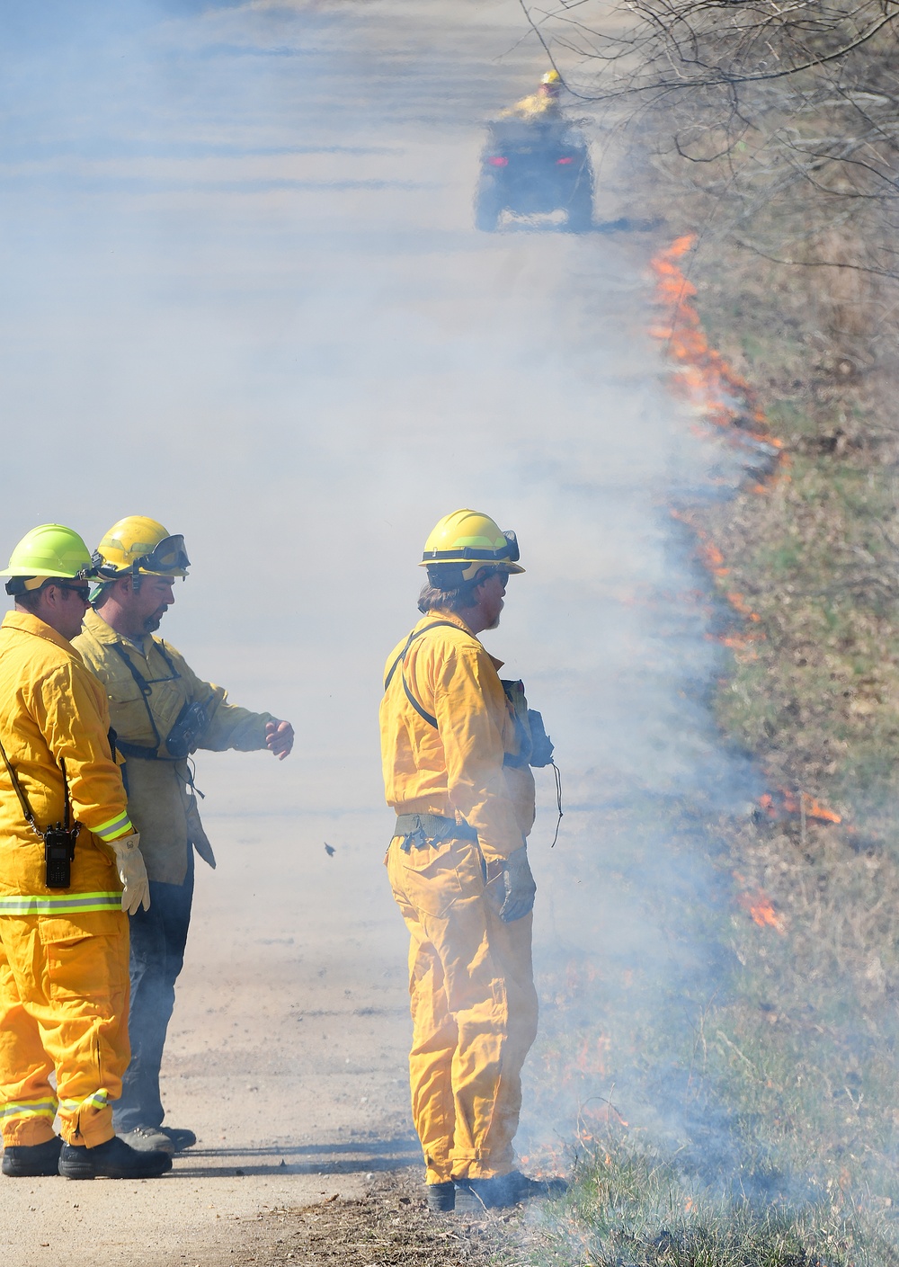 Natural Resources team begins prescribed fire season after historic rainfall