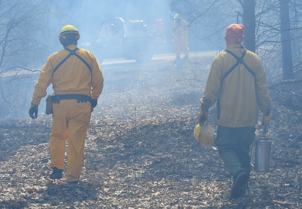Natural Resources team begins prescribed fire season after historic rainfall