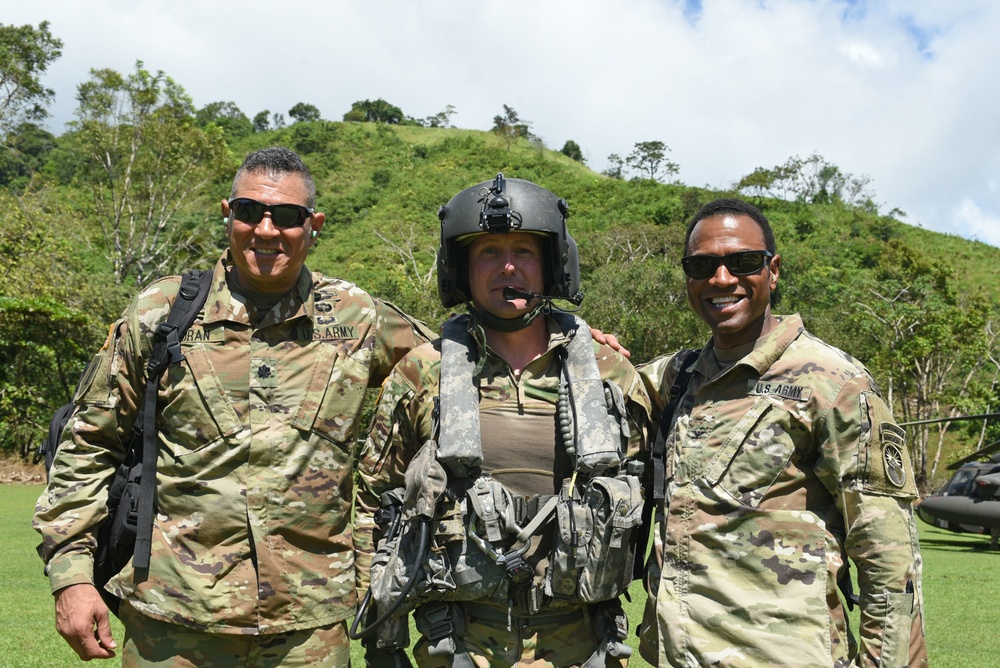 JTF-Bravo leadership visits Costa Rica MEDRETE, USCG Hamilton