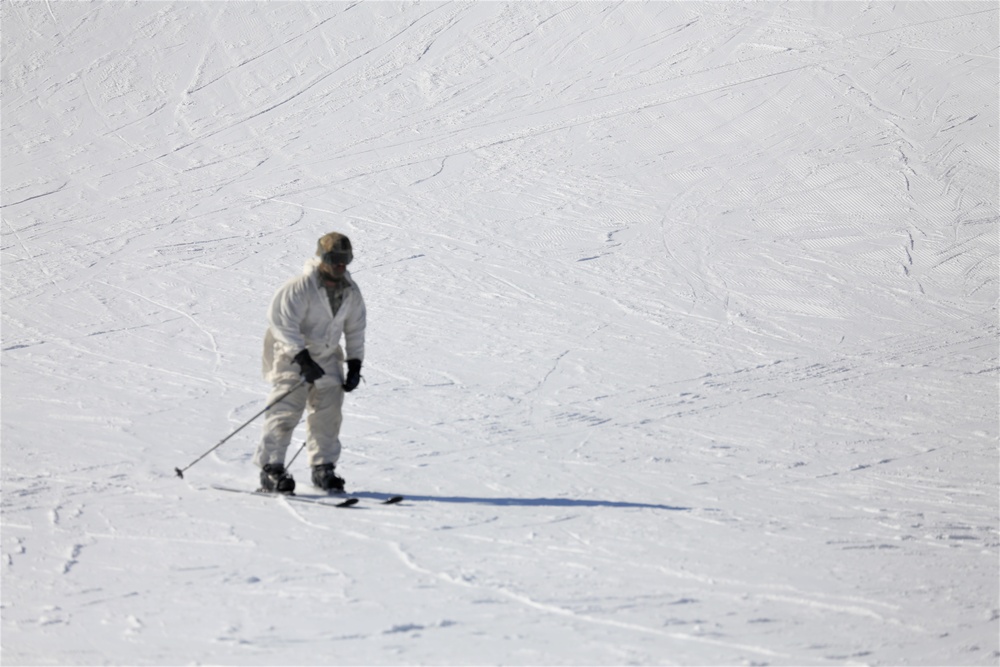 Cold-Weather Operations Course Class 19-06 students learn skiing at Fort McCoy
