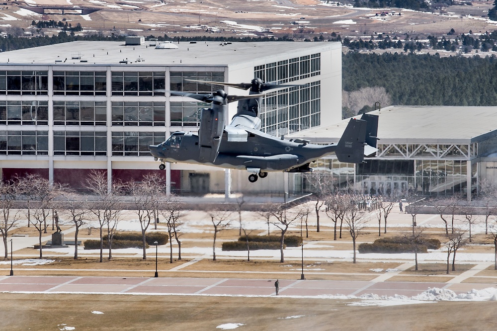 CV-22 Osprey Landing on the Terrazzo