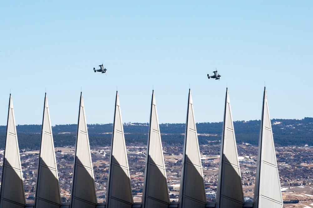 CV-22 Osprey Landing on the Terrazzo